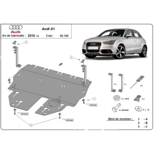 Steel Skid Plate Audi A1 2010-2017