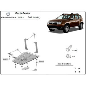 Steel Differential Skid Plate Dacia Duster 2010-2013