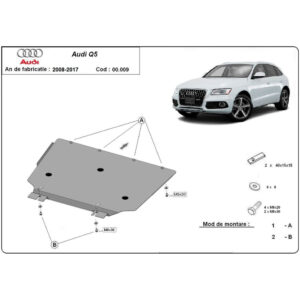 Steel Gearbox Skid Plate Audi Q5 2008-2022