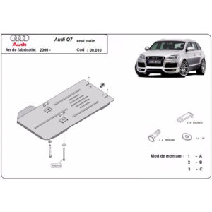 Steel Gearbox Skid Plate Audi Q7 2006-2015