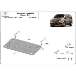 Steel Engine Skid Plate Mercedes Viano W639 2.2 D 4x2 2003-2014