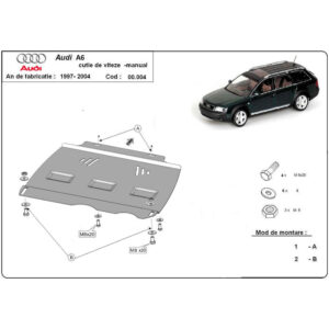Steel Manual Gearbox Skid Plate Audi A6 1997-2004