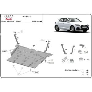 Steel Skid Plate Audi A1 2017-2023