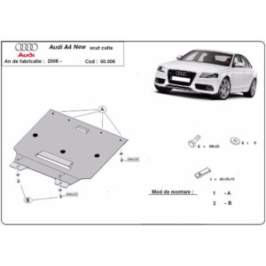 Steel Gearbox Skid Plate Audi A4 4 B8 2008-2014