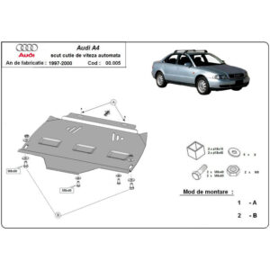 Steel Automatic Gearbox Skid Plate Audi A4 B5 1995-2000