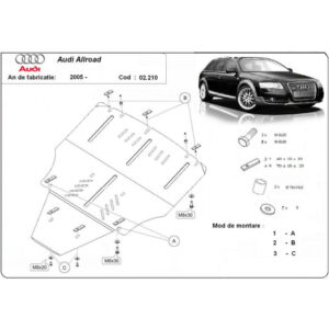 Steel Skid Plate Audi Allroad 2 A6 2005-2011