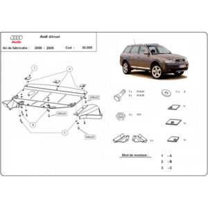 Steel Skid Plate Audi Allroad A6 2000-2005