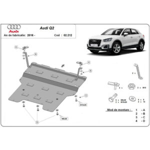 Steel Skid Plate Audi Q2 2016-2020