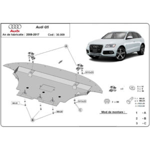 Steel Skid Plate Audi Q5 2008-2017