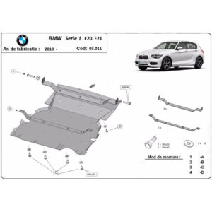 Steel Skid Plate BMW Serie 1 F20/F21 2011-2018