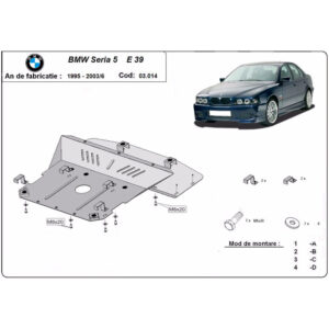Steel Skid Plate BMW Serie 5 E39 1995-2003