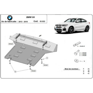 Steel Skid Plate BMW X4 2014-2018
