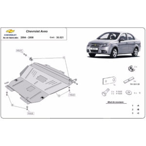 Steel Skid Plate Chevrolet Aveo 2004-2008