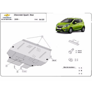 Steel Skid Plate Chevrolet Spark 2009-2022