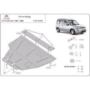 Steel Skid Plate Citroen Berlingo 1997-2008