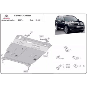 Steel Skid Plate Citroen C-Crosser 2007-2012