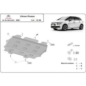 Steel Skid Plate Citroen C4 Picasso 2008-2018