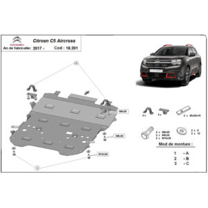 Steel Skid Plate Citroen C5 Aircross 2017-2022