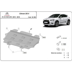 Steel Skid Plate Citroen DS4 2010-2018