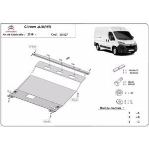 Steel Skid Plate Citroen Jumper 2016-2022