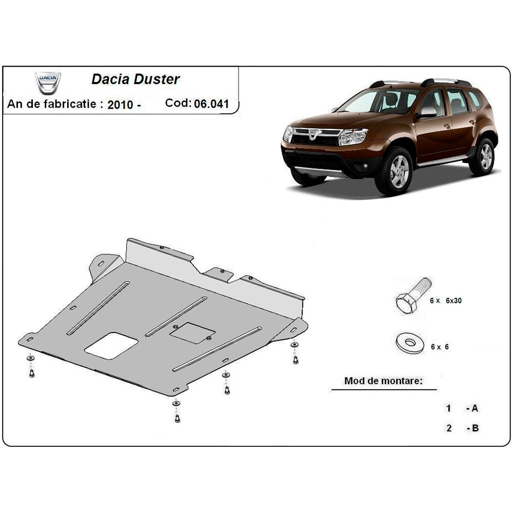 Steel Skid Plate Dacia Duster 2010-2017