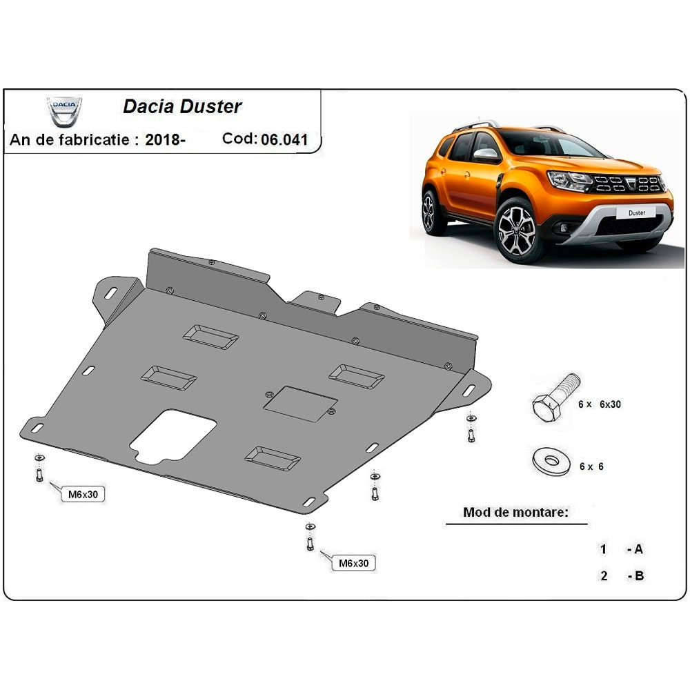 Steel Skid Plate Dacia Duster 2018-2023