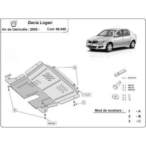 Steel Skid Plate Dacia Logan 1 2005-2012