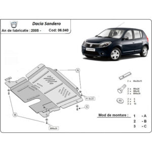 Steel Skid Plate Dacia Sandero 2005-2012