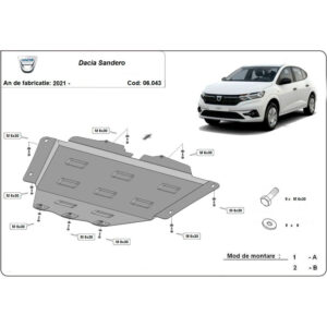 Steel Skid Plate Dacia Sandero 3 2021-2023