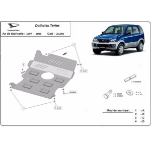 Steel Skid Plate Daihatsu Terios 1997-2006