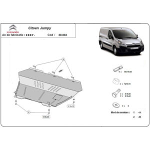 Steel Skid Plate, Engine And The Gearbox Citroen Jumpy 2007-2016