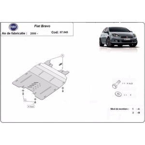 Steel Skid Plate, Engine And The Gearbox Fiat Bravo 2007-2014