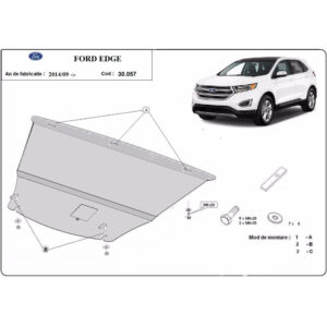 Steel Skid Plate, Engine And The Gearbox Ford Edge 2014-2023