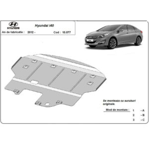 Steel Skid Plate, Engine And The Gearbox Hyundai i40 2012-2015