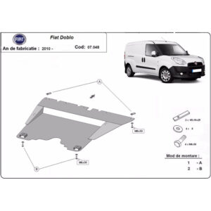 Steel Skid Plate Fiat Doblo 2010-2024