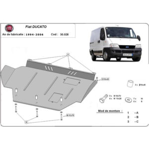Steel Skid Plate Fiat Ducato 1994-2006