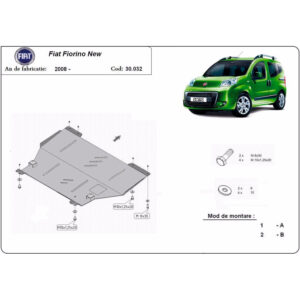 Steel Skid Plate Fiat Fiorino 2008-2024