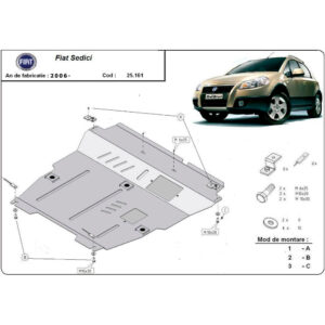 Steel Skid Plate Fiat Sedici 2006-2024