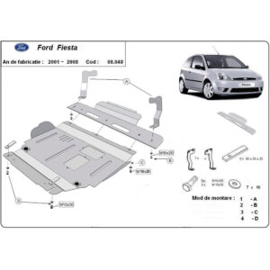 Steel Skid Plate Ford Fiesta 2001-2008