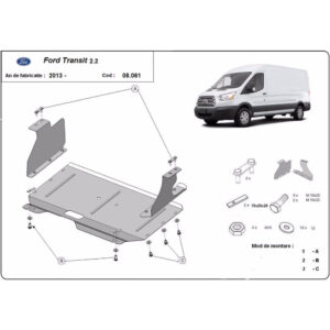 Steel Skid Plate Ford Transit 2013-2019