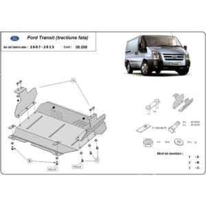 Steel Skid Plate Ford Transit FWD 2007-2013
