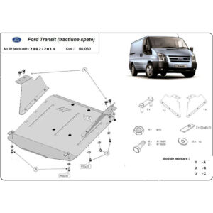 Steel Skid Plate Ford Transit RWD 2007-2013