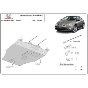 Steel Skid Plate Honda Civic (Hayon) 2005-2015
