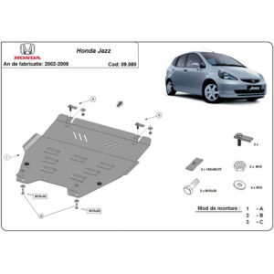 Steel Skid Plate Honda Jazz 2002-2008
