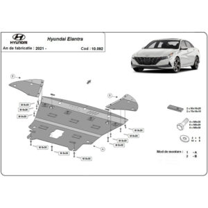 Steel Skid Plate Hyundai Elantra 2021-2024