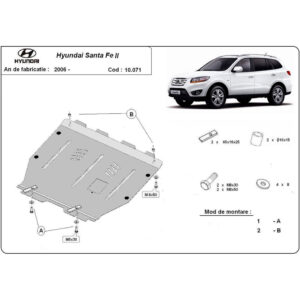 Steel Skid Plate Hyundai Santa Fe 2006-2011