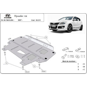 Steel Skid Plate Hyundai i30 2007-2011