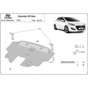 Steel Skid Plate Hyundai i30 2015-2016