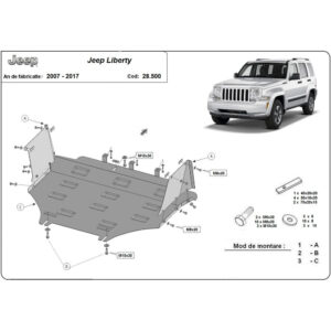Steel Skid Plate Jeep Liberty 2007-2017