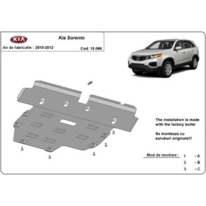 Steel Skid Plate Kia Sorento 2010-2012